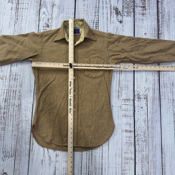 Vintage Pendleton Wool Shirt Jacket Sz S Made in USA Quilted Lining Western - Picture 4 of 7